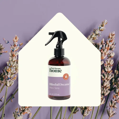 Vista 3 de Plant Therapy Home Blissful Dreams - Almohada de lavanda y niebla de lino y aerosol para habitación, para relajación y sueño, alimentado por aceites