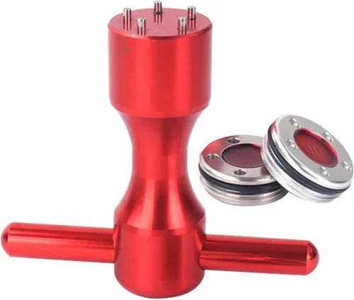 Vista 7 de HISTAR 2 pesas rojas personalizadas de golf + llave roja para putters Titleist Scotty Cameron