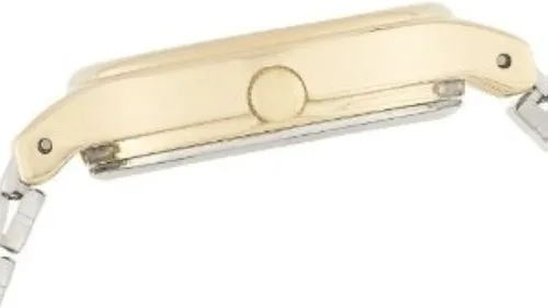 Vista 3 de Timex T26301 Kendall Circle Reloj de banda de expansión de acero inoxidable de dos tonos para mujer