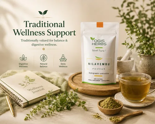 Vista 7 de YOGIS HERBS Polvo de Nilavembu - Andrographis paniculata/Kalmegh/King of Bitters - Hierba tradicional Tamil Siddha para el bienestar diario
