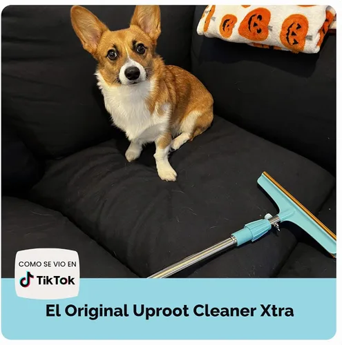Vista 10 de Uproot Clean Rastrillo de alfombra Xtra para depilación de mascotas, mango