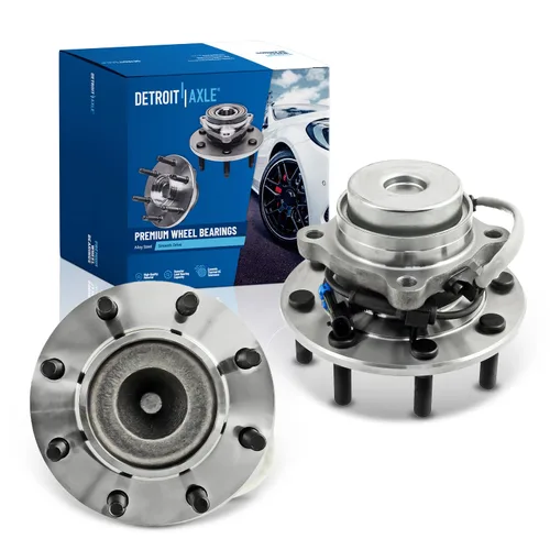 Vista 24 de Detroit Axle - Par de cojinetes de rueda delantera/trasera para Ford Edge 11-14, 09-19 Flex, 13-19 Police Interceptor Sedan, 14-18 Police Sedan