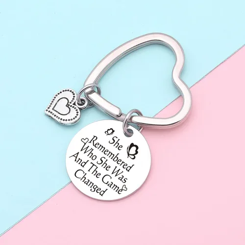 Vista 6 de 7RVZM Regalos de divorcio para mujeres, regalo de aliento para mamá, regalo para tía, hermana, joyería para hija, llavero