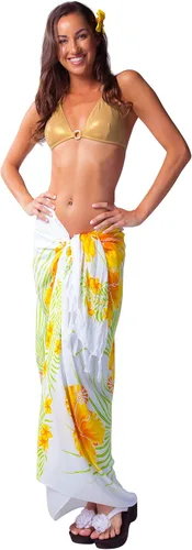 Vista 3 de 1 World Sarongs Bolsa de traje de baño para mujer, pareo y pulsera de concha