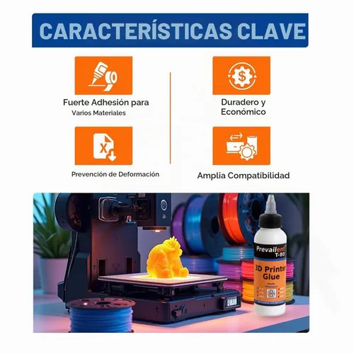Vista 2 de Adhesivo para cama de impresora 3D para PLA, PETG, ABS, TPU y más, pegamento para cama para múltiples placas de construcción, reduce