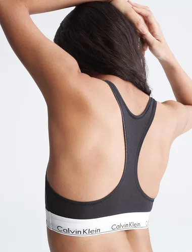 Vista 4 de Calvin Klein - Brasier de algodón moderno, sin alambres y sin forro para mujer