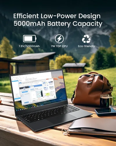 Vista 12 de Laptop de 14 pulgadas 12 GB de RAM, SSD de 128 GB, Pentium Gold Gris espacial