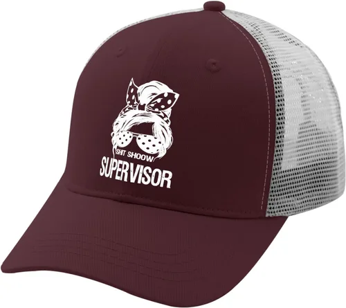 Vista 2 de Caps Shit Shoow Supervisor Dad Hats, Vintage Caps for Women