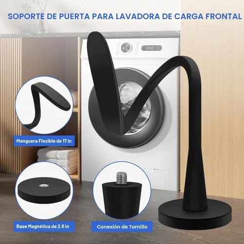Vista 6 de Accesorio de puerta de lavadora de carga frontal premium, mantiene