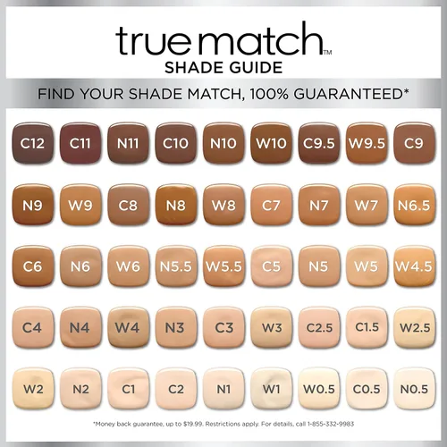 Vista 6 de L'Oreal Paris Makeup True Match - Base líquida supermezclable, color caoba N9, 1 onza líquida, 1 unidad
