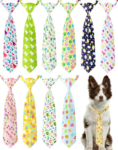 Vista 72 de PET SHOW Paquete de 10 corbatas para perros de feliz cumpleaños, XS