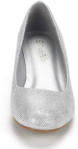 Vista 4 de DREAM PAIRS Debbie - Zapatos de tacón de cuña media para mujer