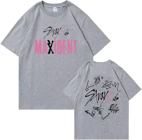 Vista 8 de Xkpopfans Kpop SKZ Straykids Maxident Merch - Camiseta unisex Felix Minho