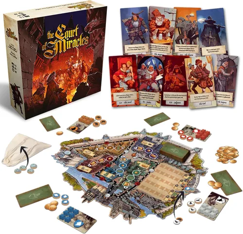 Vista 3 de Juego de mesa The Court of Miracles - Rise from Rags to Riches in the Beggar's Guild! Juego de estrategia para niños y adultos, a partir de 10 años