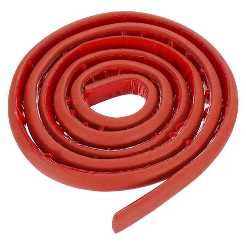 Vista 34 de uxcell Varilla de espuma de 3.28 pies, relleno de junta sólida en forma de D de 0.24 x 0.24 pulgadas, tira de sellado de espuma para protector
