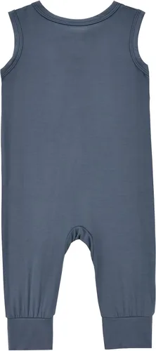 Vista 3 de Mameluco sin mangas con cremallera para bebé, mono de verano para niños pequeños, trajes de rayón, pijamas sin pies para bebés de 0 a 78.7 ft