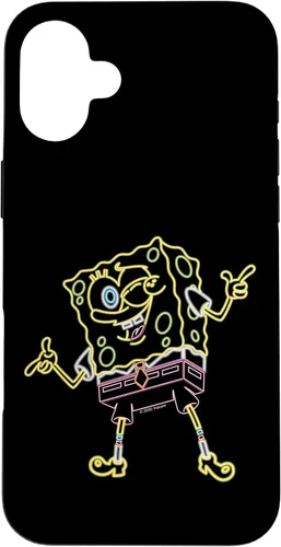Vista 23 de Spongebob Squarepants Carcasa Neon Line Art para iPhone 17