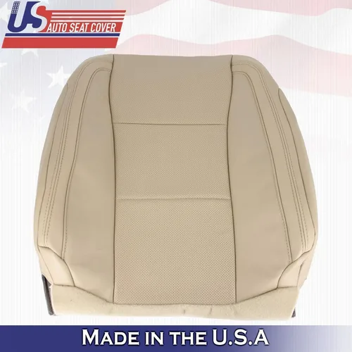 Vista 7 de U.S.AutoSeatCover 2016 para Ford F150 Lariat Driver & Passenger Top Perf Fundas de asiento de cuero marrón