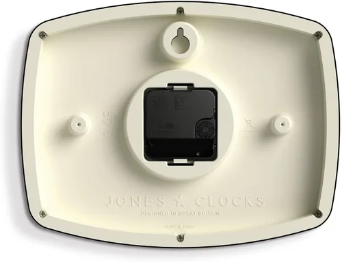 Vista 7 de JONES CLOCKS® Reloj de pared de película Reloj retro rectangular 10 Negro