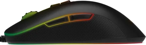 Vista 2 de Nixeus Revel-X - Ratón para videojuegos con sensor Pixart PMW 3370 de grado de juego impecable de 19000 DPI negro mate