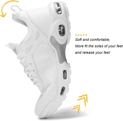 Vista 4 de Zapatillas deportivas de moda antideslizantes con cámara de aire para hombre, zapatos para correr, entrenamiento atlético, tenis y baloncesto