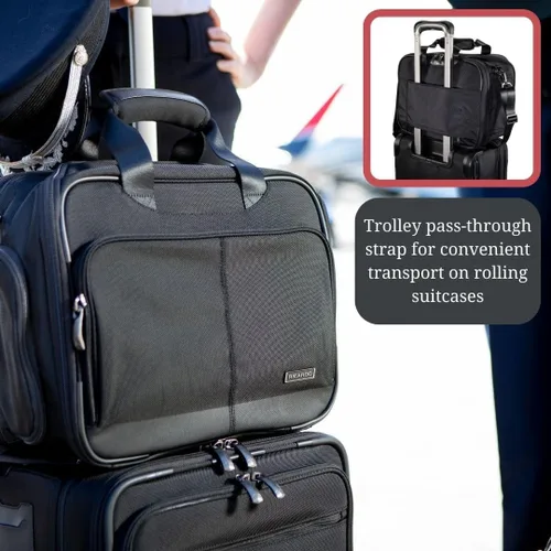 Vista 5 de Ricardo Beverly Hills Flight Essentials Softside Deluxe - Bolsa de embarque de lujo, tela de nailon balístico duradera, resistente al agua y a