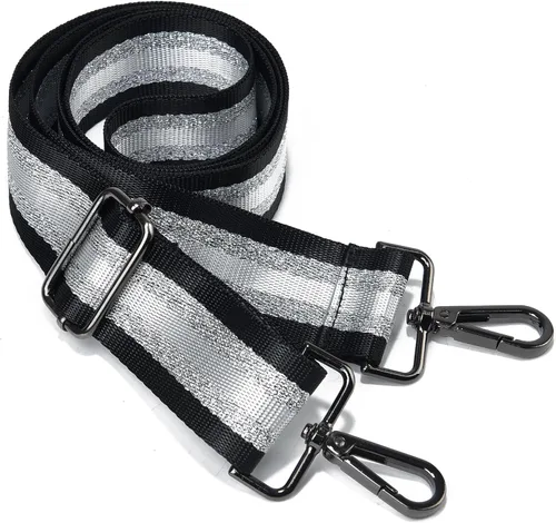Vista 20 de LVYOUME Correa para bolso, accesorios plateados, correas anchas para bolsa, correa de hombro ajustable para bolsos