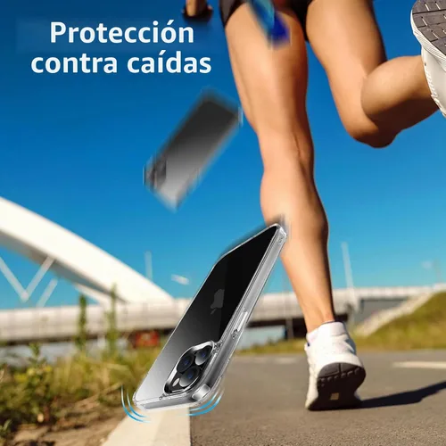 Vista 5 de JJGoo Compatible con iPhone 11 Pro Funda transparente, transparente a prueba de golpes para iPhone 11 Pro, delgada, antiarañazos, carcasa protectora