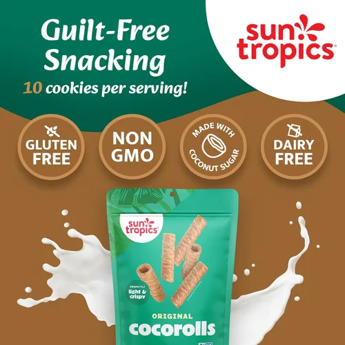 Vista 8 de Sun Tropics, Coco Rolls Original, 4 onzas