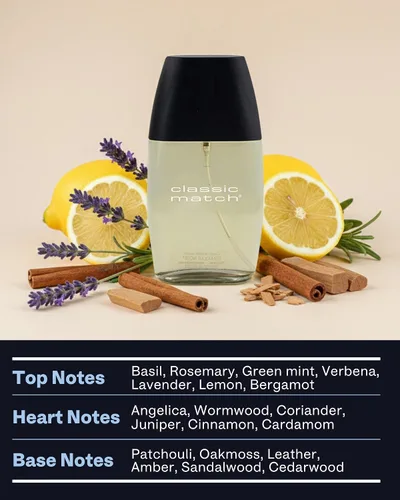 Vista 2 de PB ParfumsBelcam CM Noir Eau De Toilette en espray para hombres – Colonia Fougere fresca, bergamota, albahaca, pachulí, aroma de larga duración