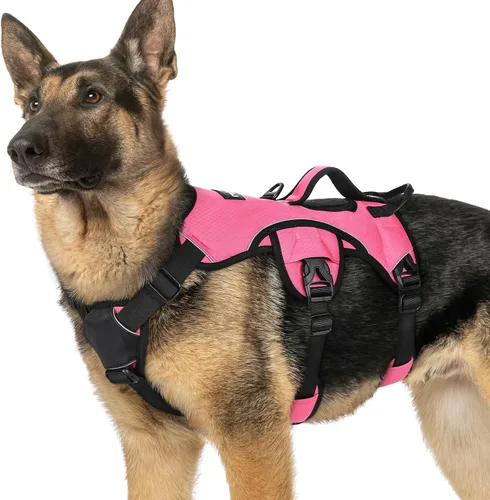 Vista 56 de rabbitgoo - Arnés para perros a prueba de fugas, arnés para mascotas acolchado y suave de cuerpo completo, arnés reflectante ajustable sin tirones