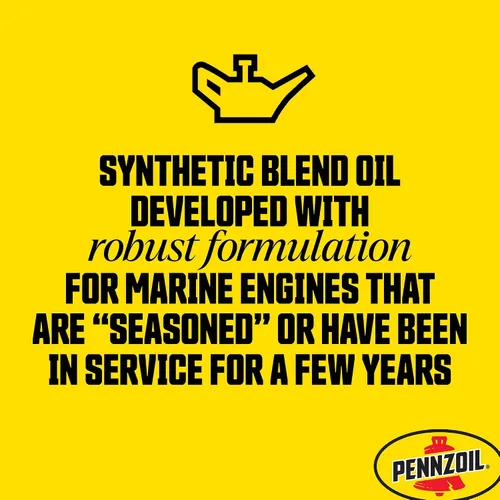 Vista 3 de Pennzoil Marine XLF Extended Life Formula Aceite de motor, 1 galón