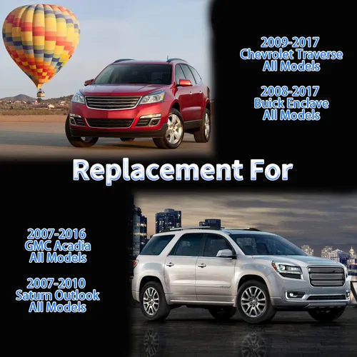 Vista 2 de Kit de suspensión delantera de 8 piezas, brazos de control de rótula, barra estabilizadora, repuesto para GMC ACADIA 2007-2016 y Chevrolet Traverse
