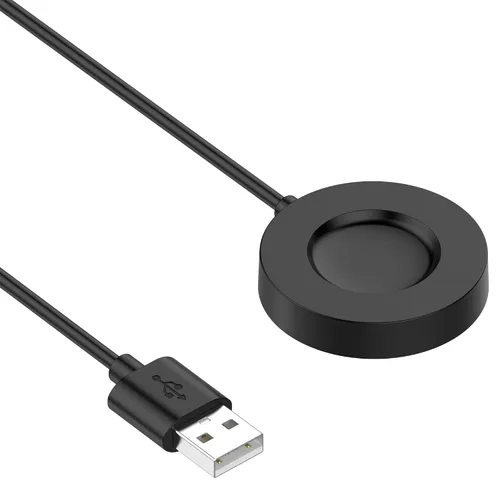 Vista 5 de Base de carga compatible con Xiaomi Watch S1 Pro, soporte de carga, cable de carga, base base con cable USB, accesorios de repuesto para Xiaomi Negro