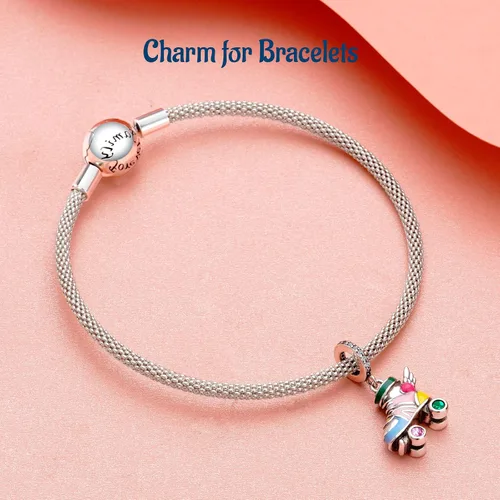 Vista 132 de Amufer S925 Charms for Women, compatible with Pandora Bracelets and Necklaces, Jewelry Gift