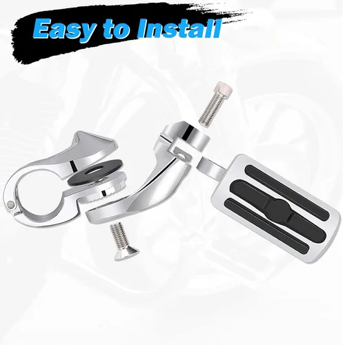 Vista 9 de Estriberas de Carretera para Motocicleta de 1.25", Estriberas Ajustables en Ángulo de Repuesto para Harley Davidson Touring, Road Glide, Street