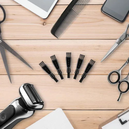 Vista 4 de 24 piezas de afeitadoras eléctricas para hombre, cepillo de limpieza de doble cara, cepillo limpiador de cepillo de pelo, herramienta pequeña