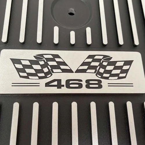 Vista 3 de Kit de filtro de aire redondo Big Block Chevy 468-13" - Negro - Ansen USA