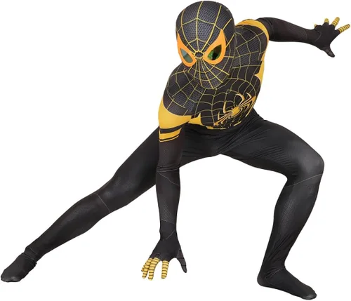 Vista 5 de yrkasvr Disfraz de superhéroe de elastano para cosplay, traje 3D, para Halloween, para adultos y niños, estilo 3D