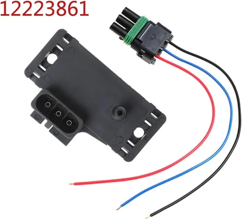 Vista 2 de 12219935 12223861 16040749 Turbo Intake Pressure map Sensor for with Plug(Black)