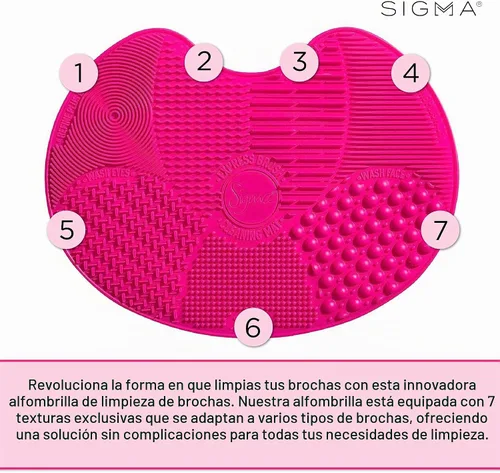 Vista 3 de Sigma Beauty Sigma Spa Express - Tapete de limpieza para mujer, color rosa, talla única