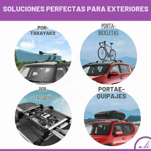 Vista 8 de ERKUL Barras transversales de techo de 220 libras para Audi Q7 2016-2026 Barras transversales de aluminio con bloqueo antirrobo para techo Negro
