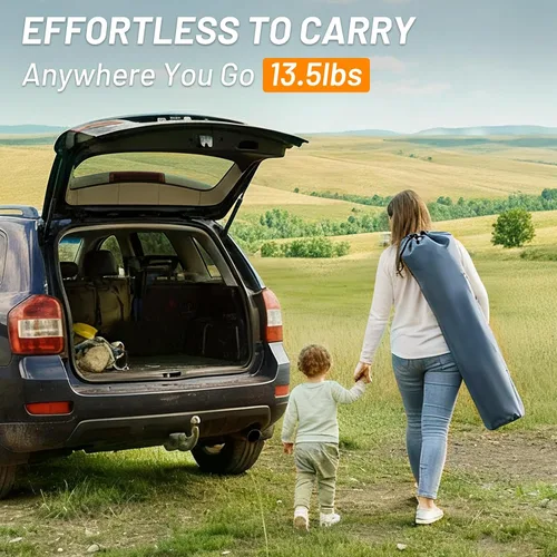 Vista 8 de TIMBER RIDGE Silla de campamento de gran tamaño con soporte lumbar, silla plegable portátil resistente para adultos soporta 450 libras para césped