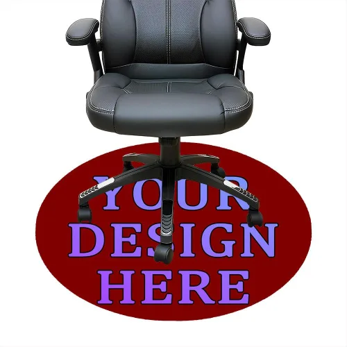Vista 116 de Tapete redondo personalizado para silla de escritorio de oficina, diseño de tu propio logotipo de foto, texto, alfombrillas circulares