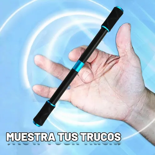 Vista 6 de Penspinning Bolígrafos Mods Spinning Mods Spin Light Stick para principiantes, negro y azul
