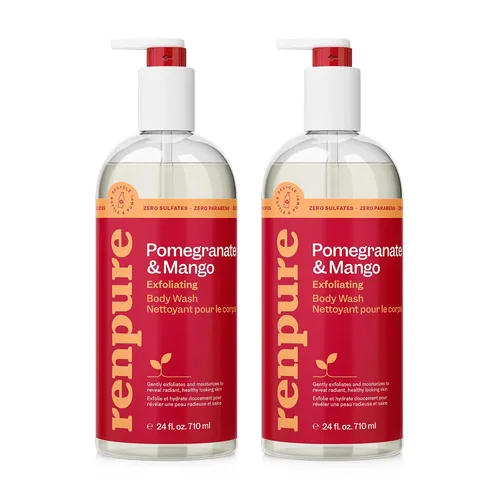 Vista 10 de Renpure Gel de baño ultra hidratante de kiwi y ácido hialurónico, deja la piel hidratada, elimina la suciedad diaria de la piel, fórmula suave, sin