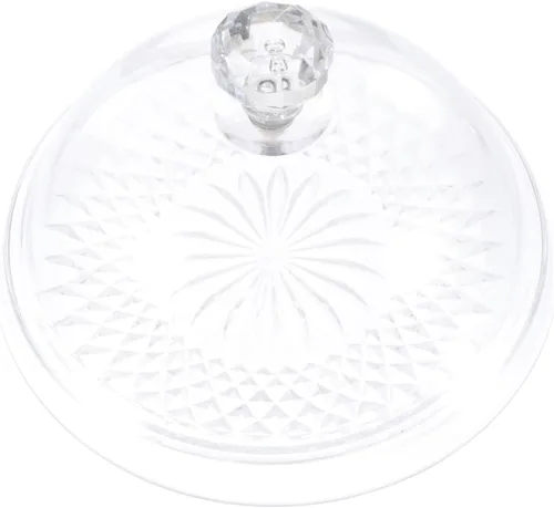 Vista 10 de UPKOCH Soporte transparente para tartas de polipropileno con tapa, tapa de cúpula, 12 "x 12