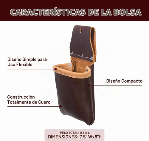 Vista 3 de Occidental Leather Pro Leather Utility Bag - 1 bolsillo - Simple y compacto - Fabricado en Estados Unidos