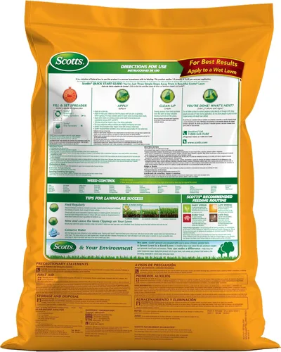 Vista 3 de Scotts Turf Builder WinterGuard Fall Weed & Feed3, Herbicida Plus Fertilizante de Otoño, 4,000 pies cuadrados, 11.43 libras. Weed Killer Plus