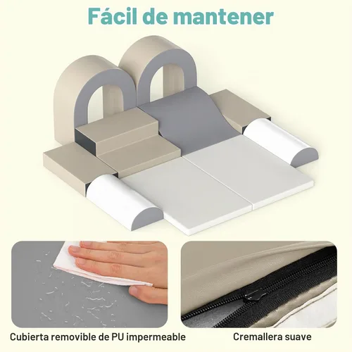 Vista 7 de Olakids - Juguetes de escalada para niños pequeños de 10 piezas para Gris